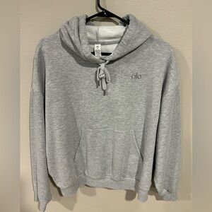 Alo Size M  Hoodie Gray Cropped
